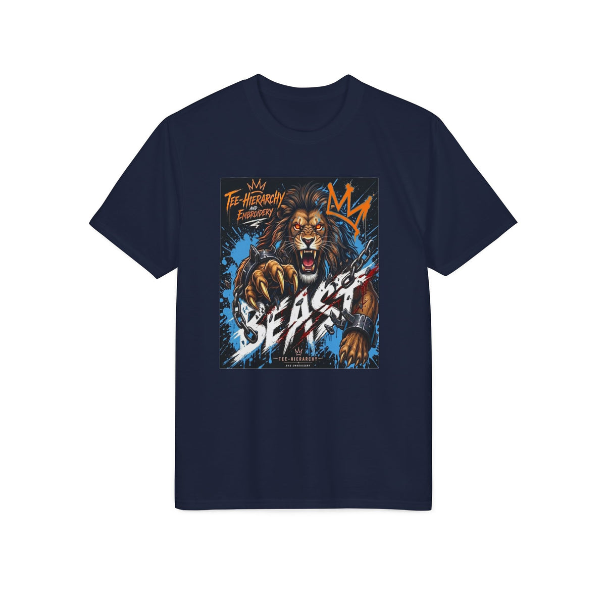 Beast King Lion Graphic T-Shirt — "Beast" Athletic Performance Tee