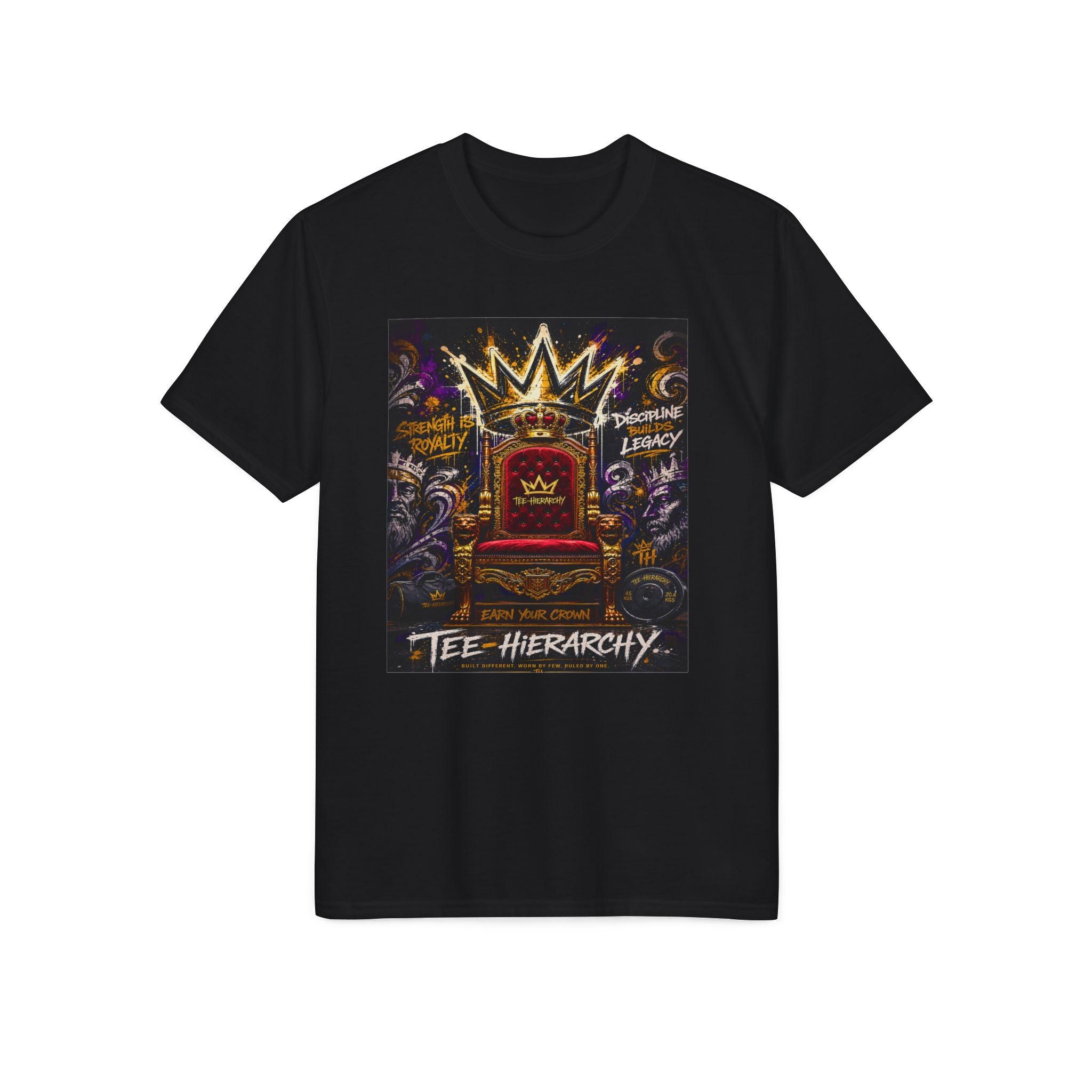 T-Shirt — 'Tee Hierarchy' Throne Crown Graphic Performance Tee