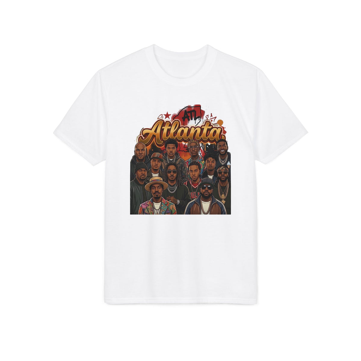 Atlanta Portrait T-Shirt — City Hip-Hop Crew Graphic Tee
