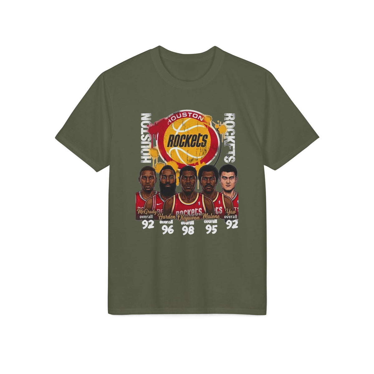 Houston Rockets Basketball Team Graphic T-Shirt