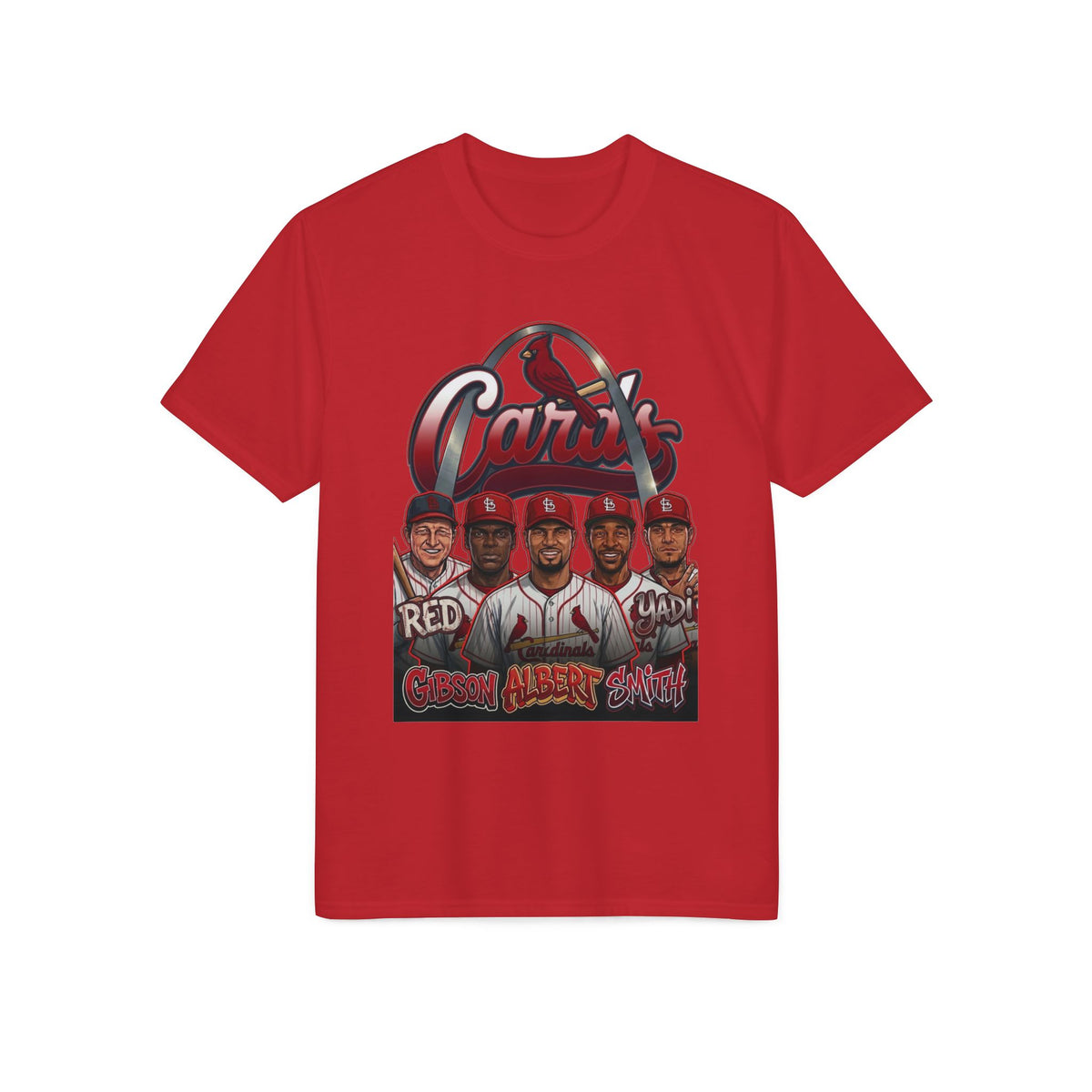 Cardinals Team Portrait Performance T-Shirt — Grand Avenue Squad Graphic