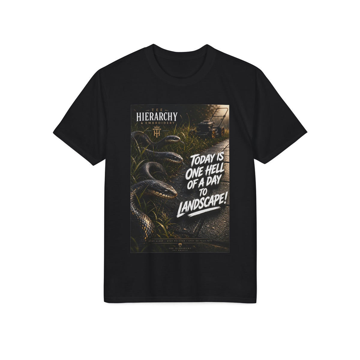 Landscape Crew Performance T‑Shirt — “Today Is One Hell of a Day to Landscape!”