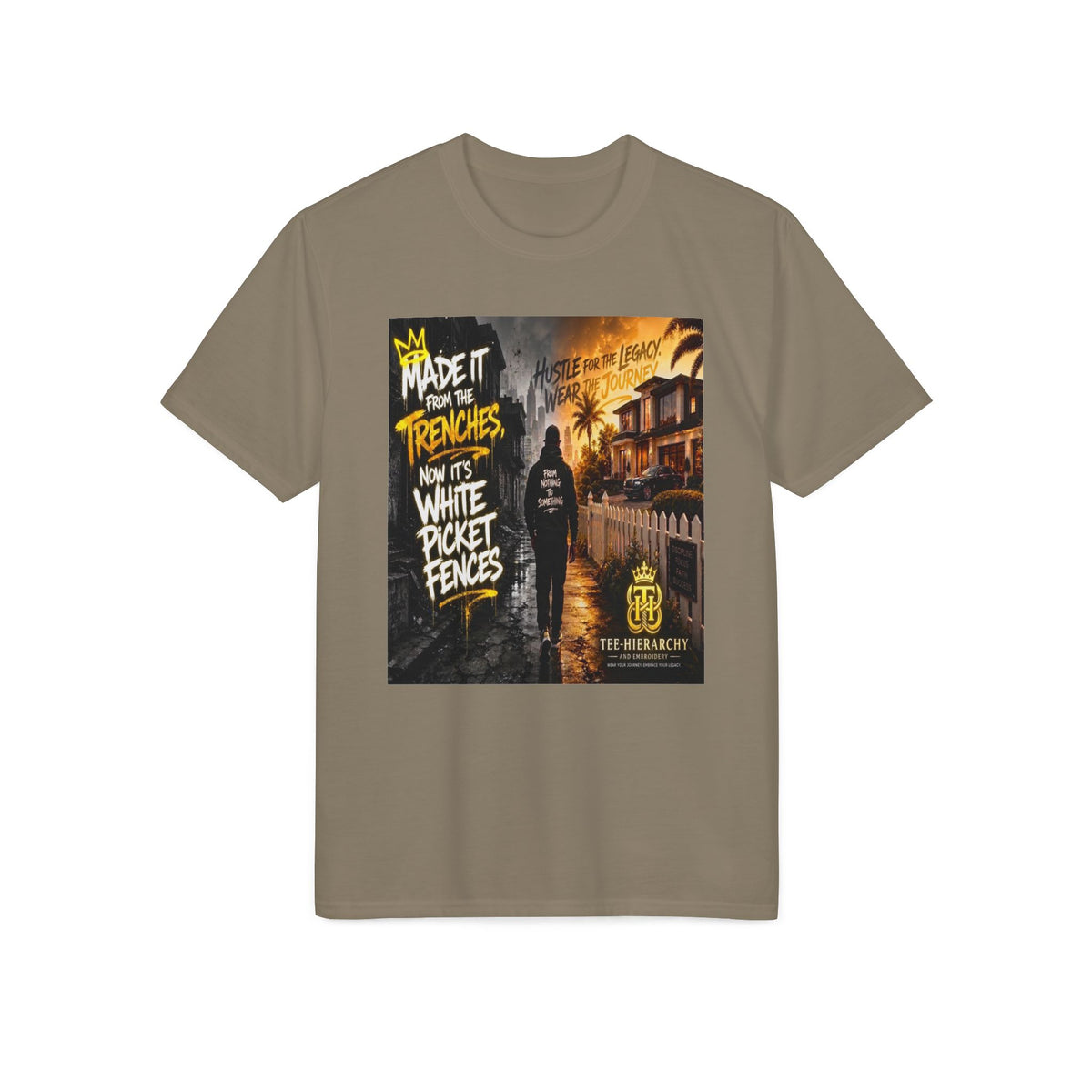 Made It Through the Trenches T-Shirt — Motivational Urban Graphic Tee