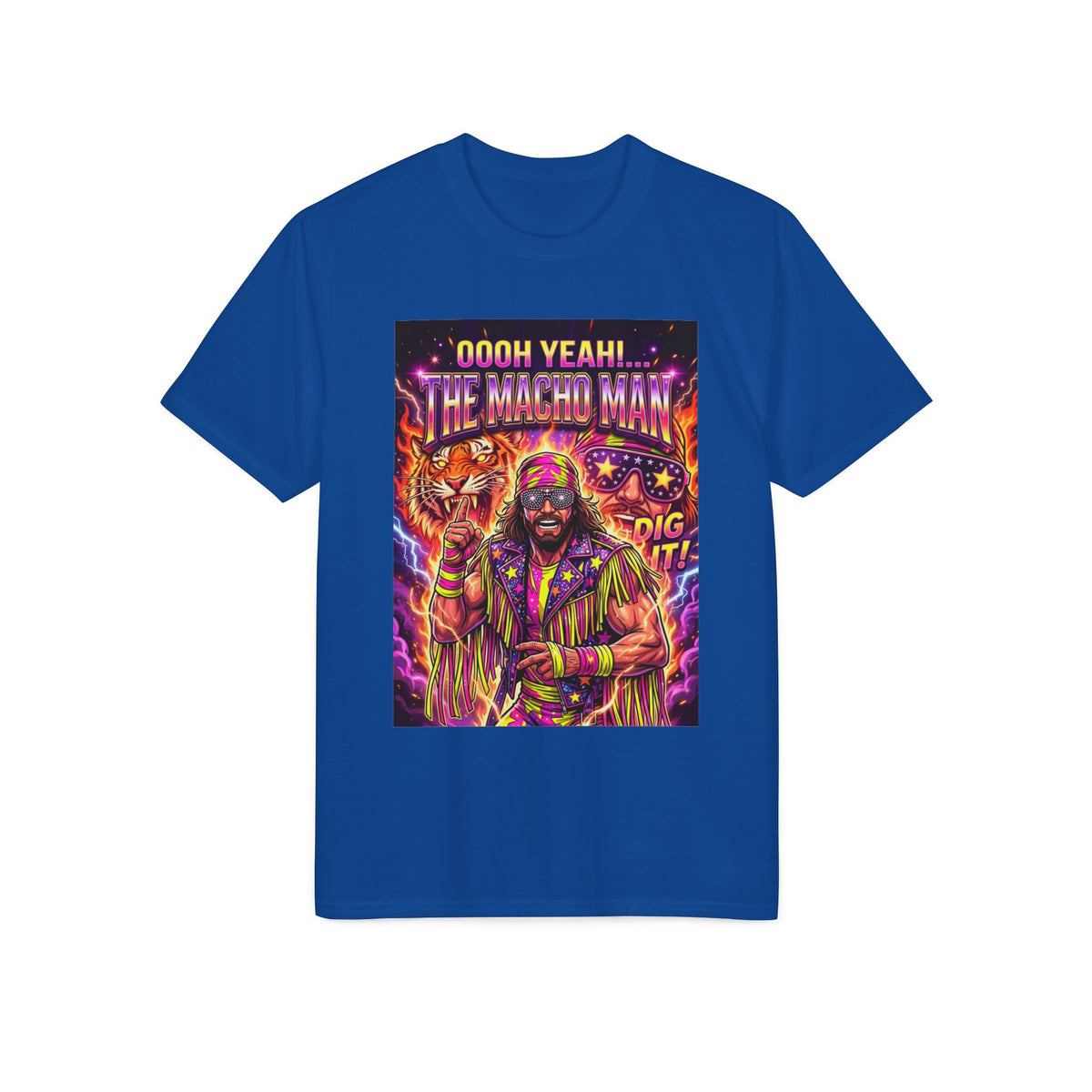 Macho Man Wrestling Tribute T-Shirt — "Ooooh Yeah! The Macho Man" Retro Wrestling Tee