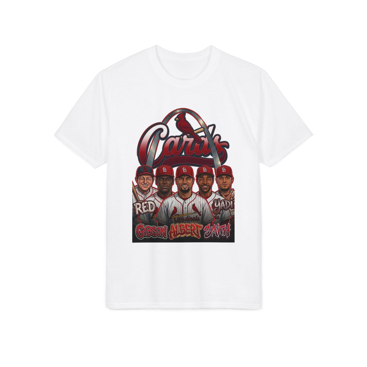 Cardinals Team Portrait Performance T-Shirt — Grand Avenue Squad Graphic