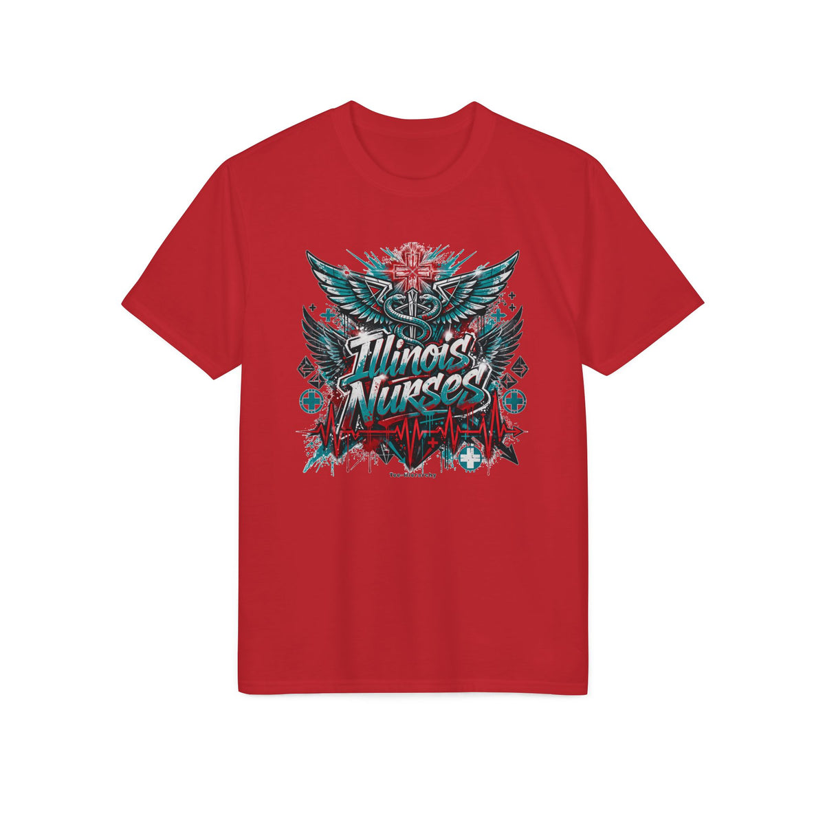 Illinois Nurses Graphic T-Shirt — Caduceus Wings Medical Pride Tee
