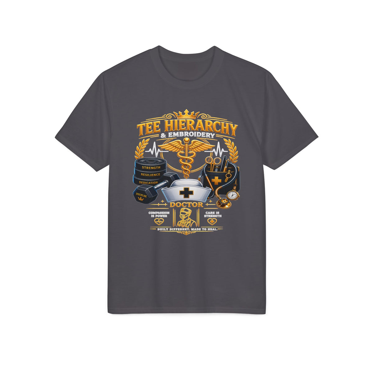 Doctor Life T-Shirt — Medical Caduceus & Stethoscope Tribute Tee