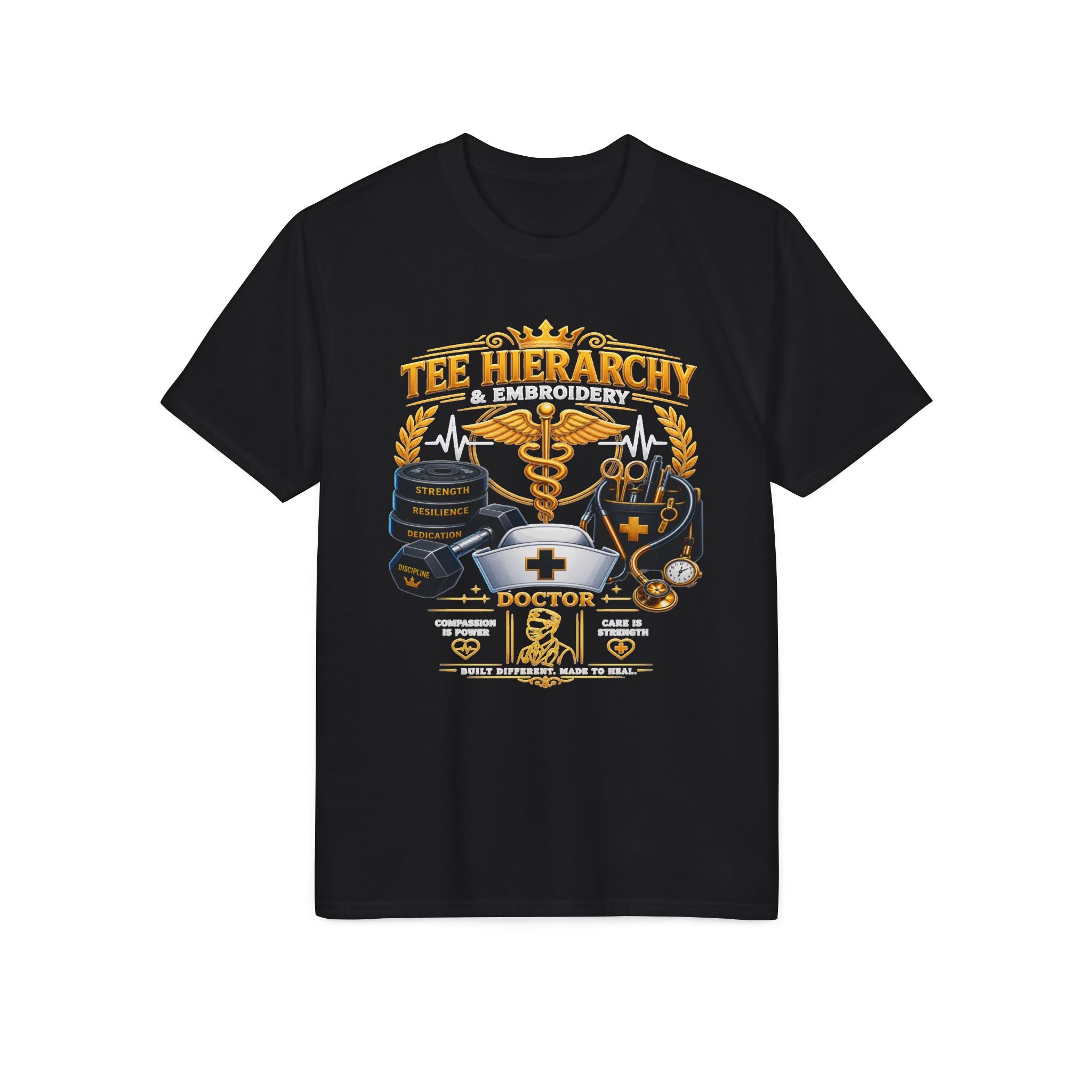 Doctor Life T-Shirt — Medical Caduceus & Stethoscope Tribute Tee