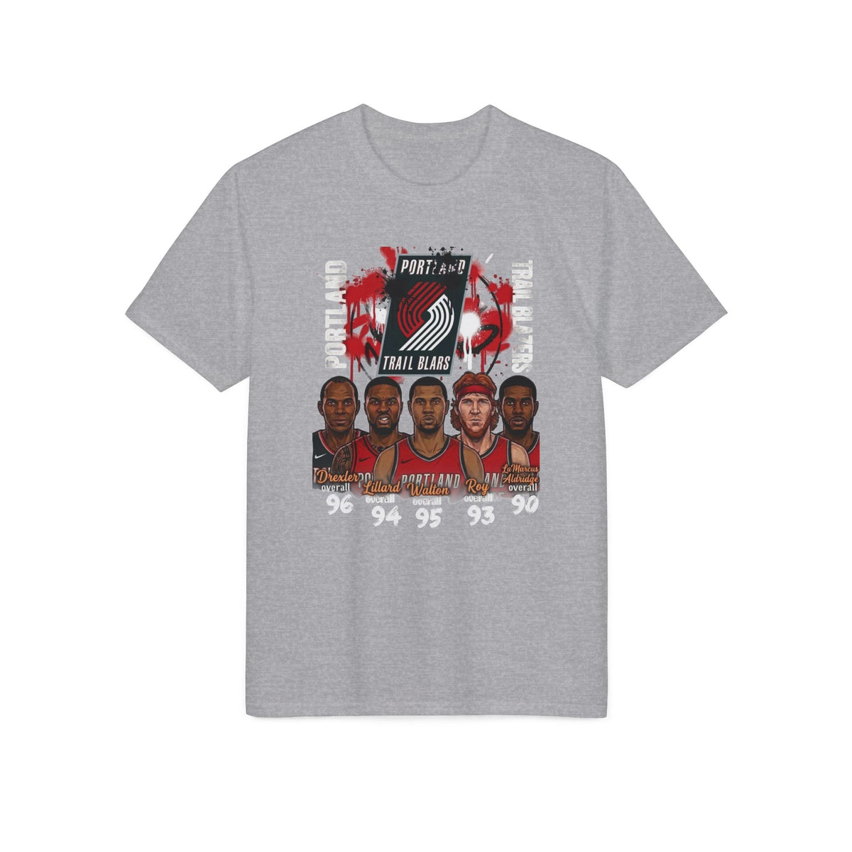 Portland Trail Blazers Team Graphic T-Shirt – NBA Basketball Fan Tee