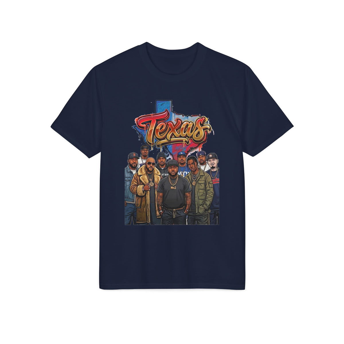 Texas Crew Illustration T-Shirt — Lone Star City Portrait Tee