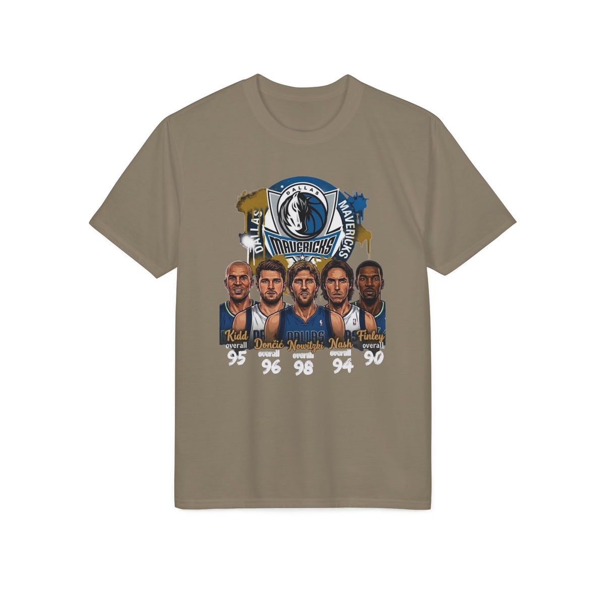 Dallas Mavericks Basketball Team Portrait T-Shirt