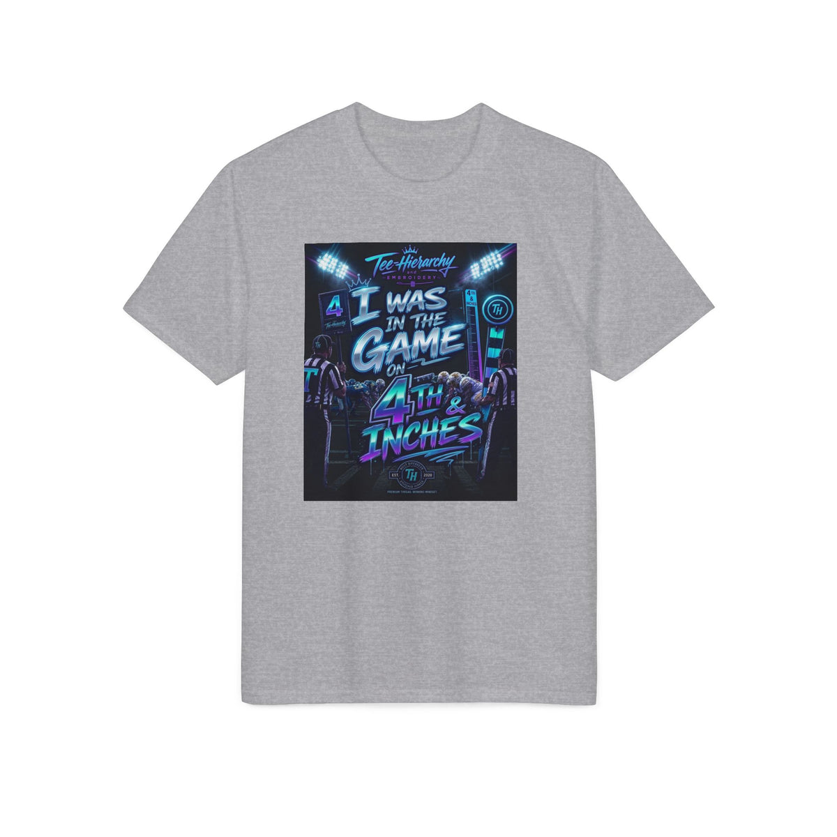 Gaming Retro Neon T-Shirt — "I Was In The Game Until The Inches" Graphic Tee