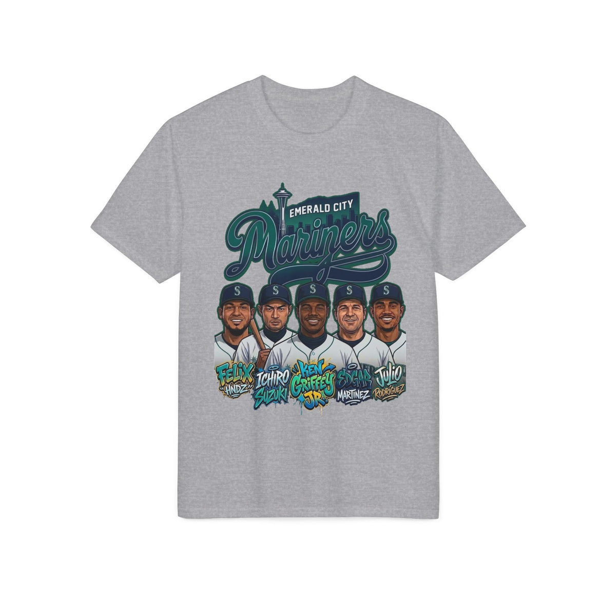 Caricature Team T-Shirt —baseball Fan Tee