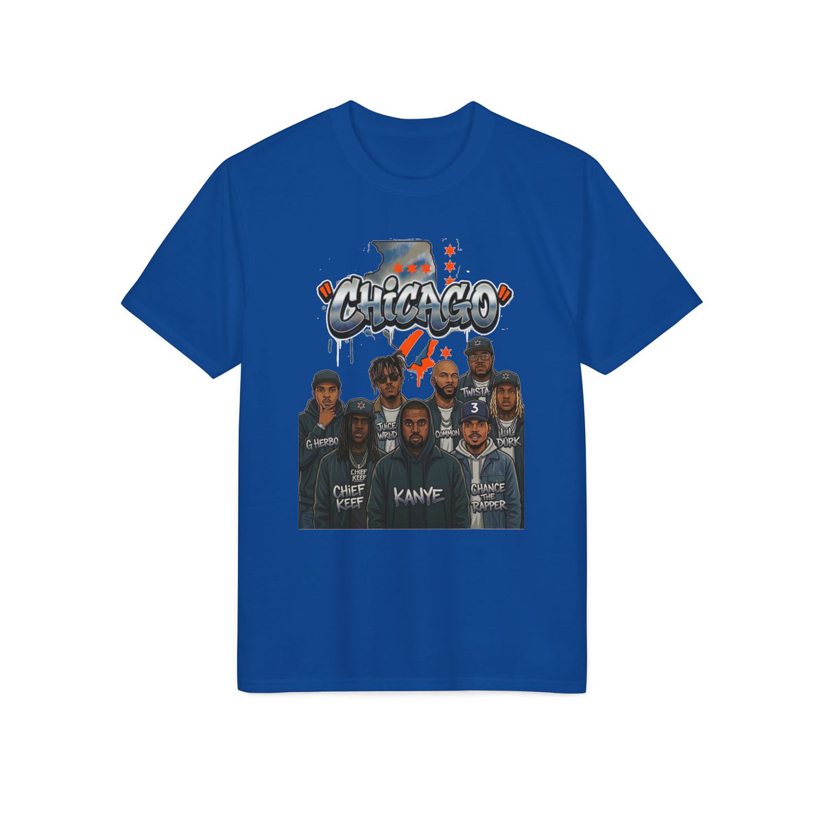 Chicago Crew Graphic T-Shirt — Retro Hip-Hop Portraits