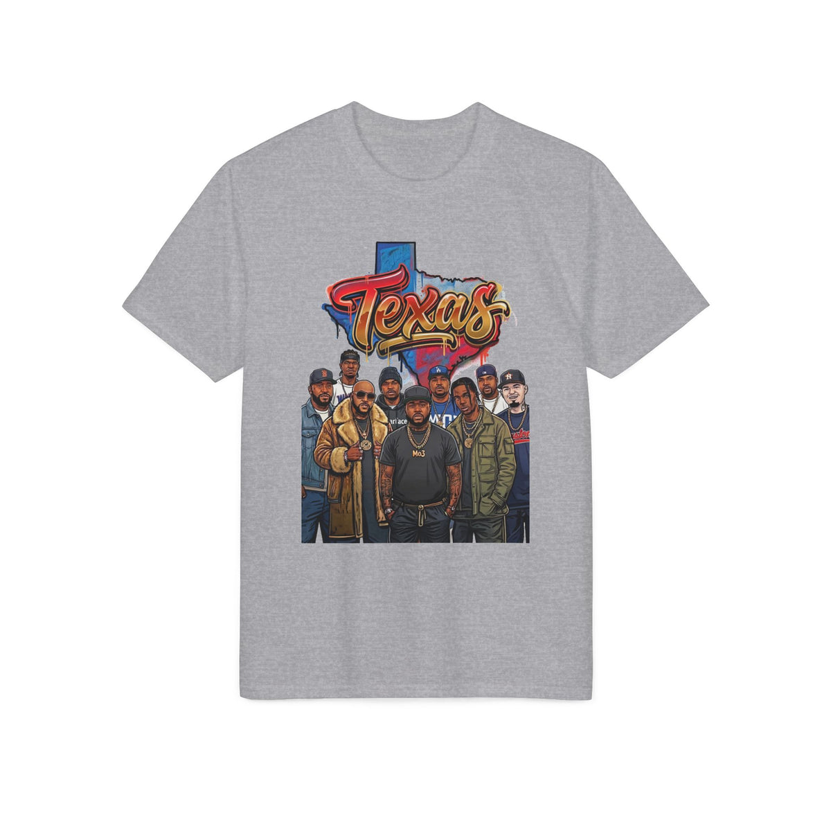 Texas Crew Illustration T-Shirt — Lone Star City Portrait Tee