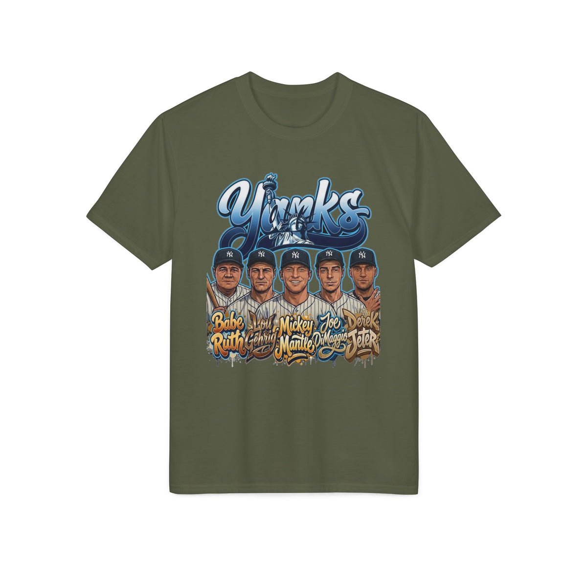 Baseball Team Portrait T-Shirt — Vintage Player Names Graphic Tee