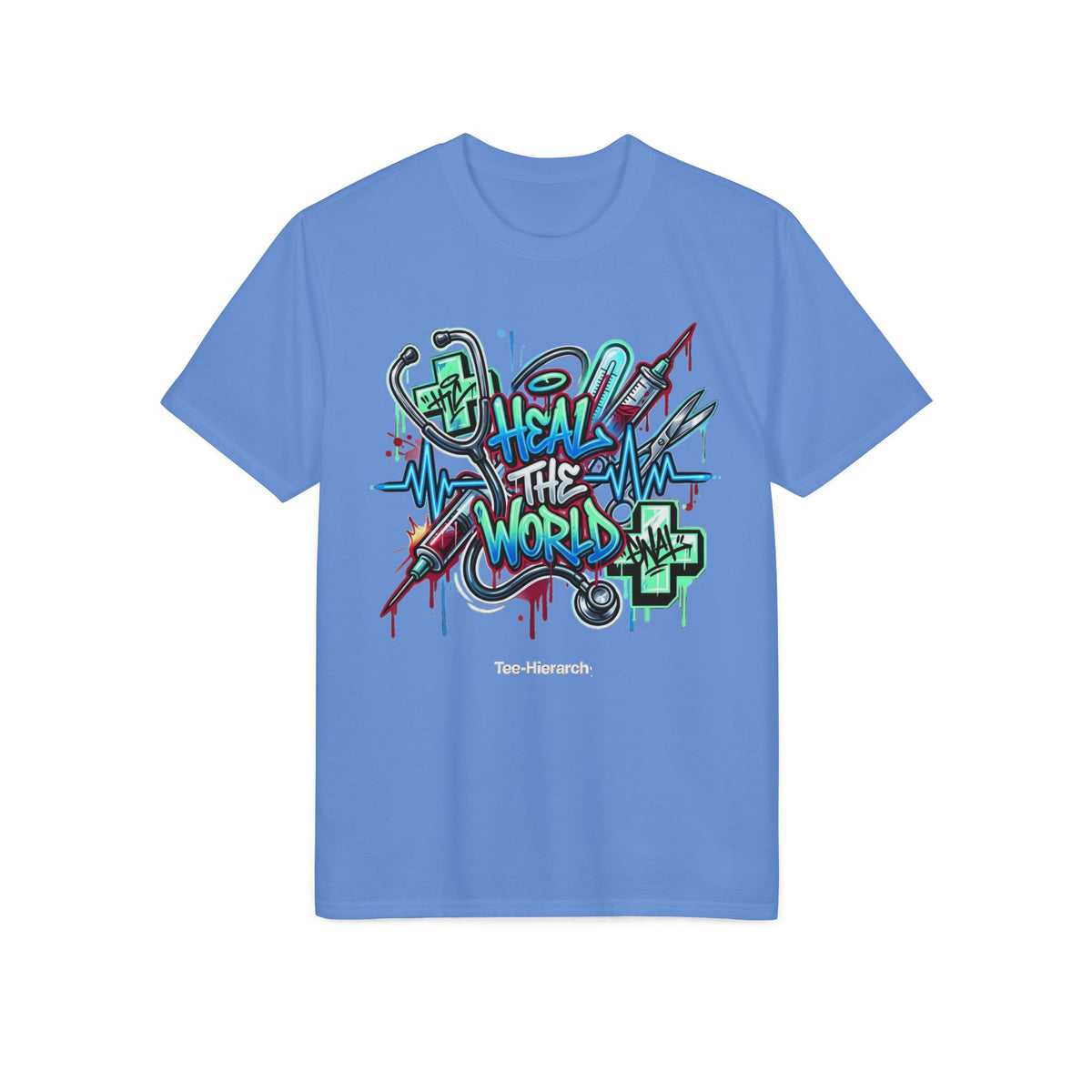 Heal The World Graffiti Performance T-Shirt