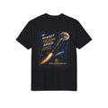 Shoot for the Moon Graphic T-Shirt — Retro Space Rocket Motivational Tee