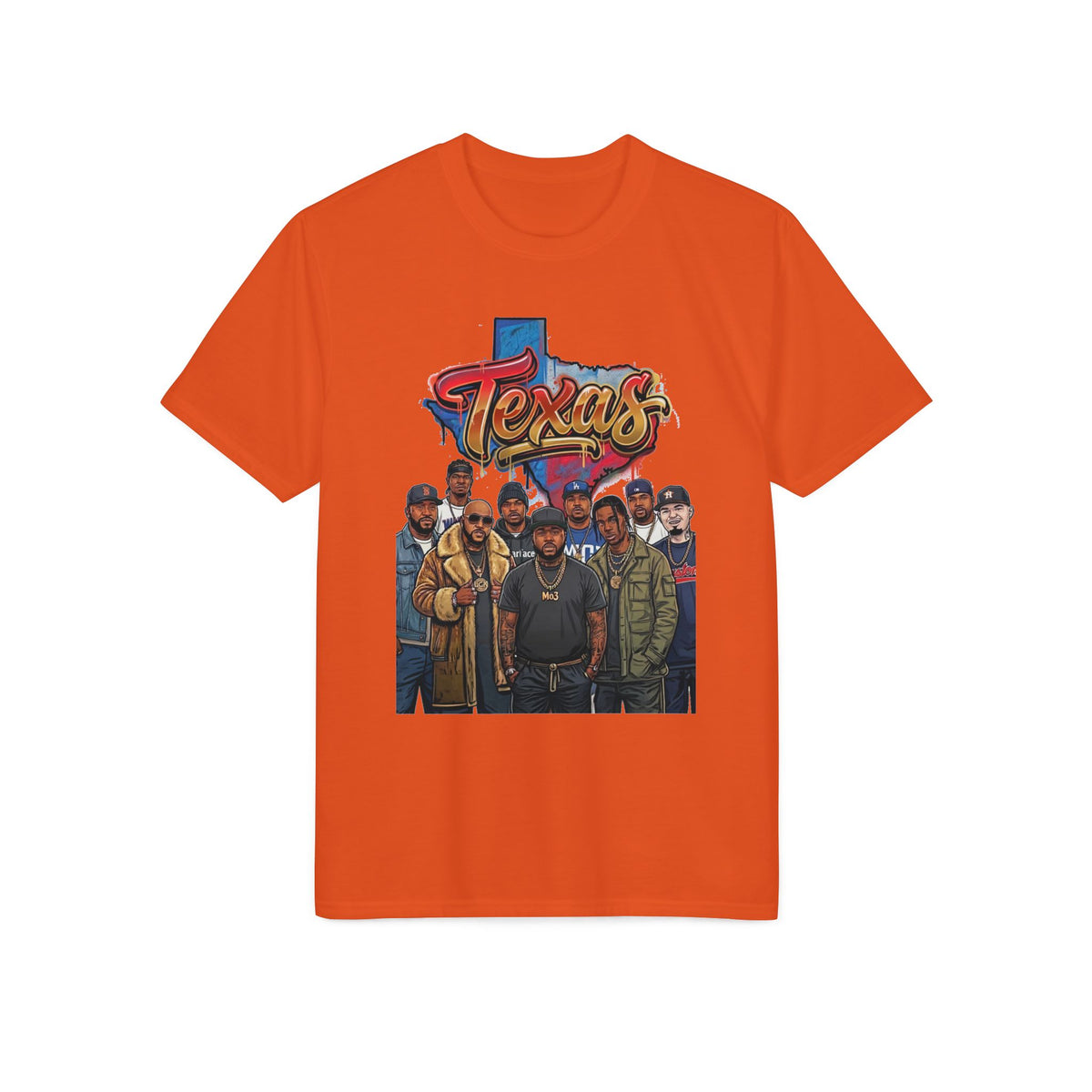 Texas Crew Illustration T-Shirt — Lone Star City Portrait Tee