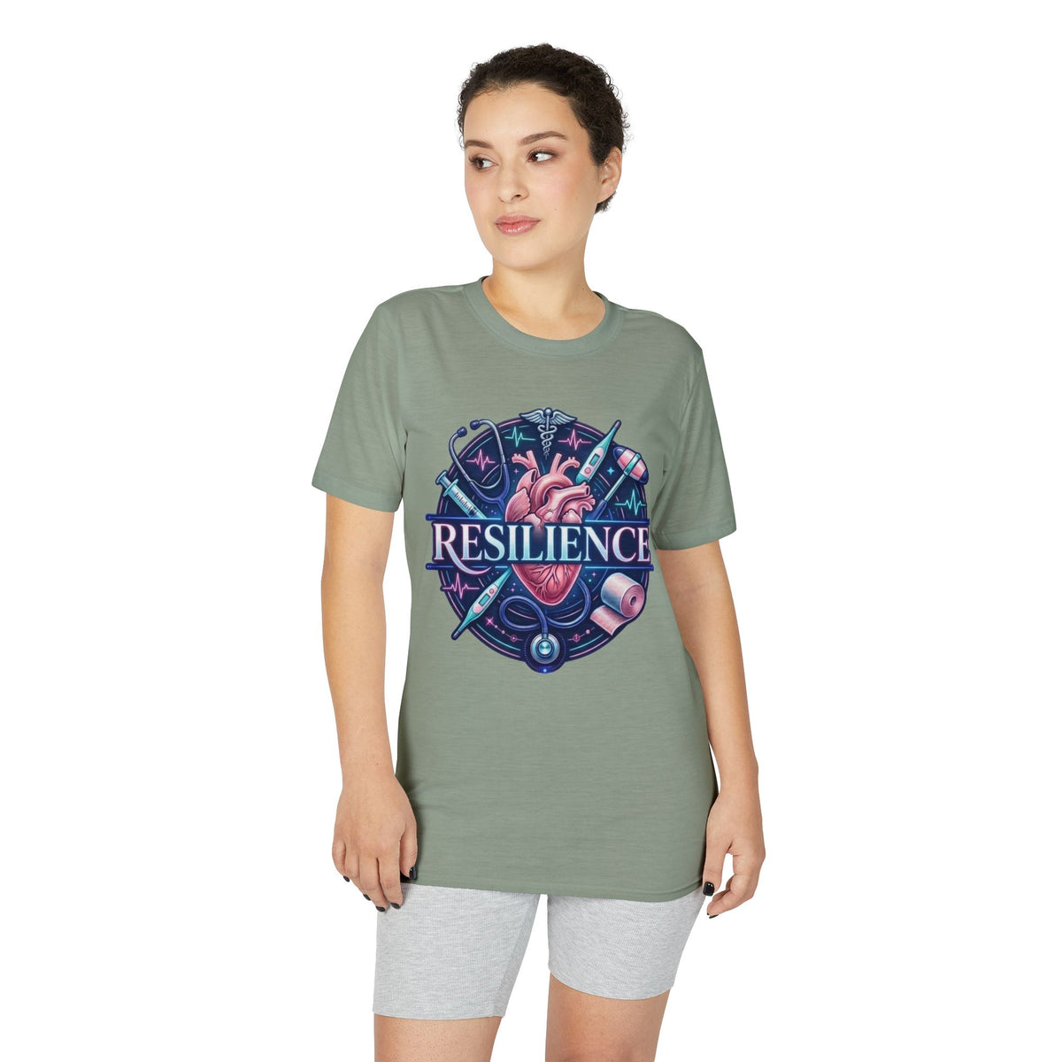 Resilience Heart Design T‑Shirt