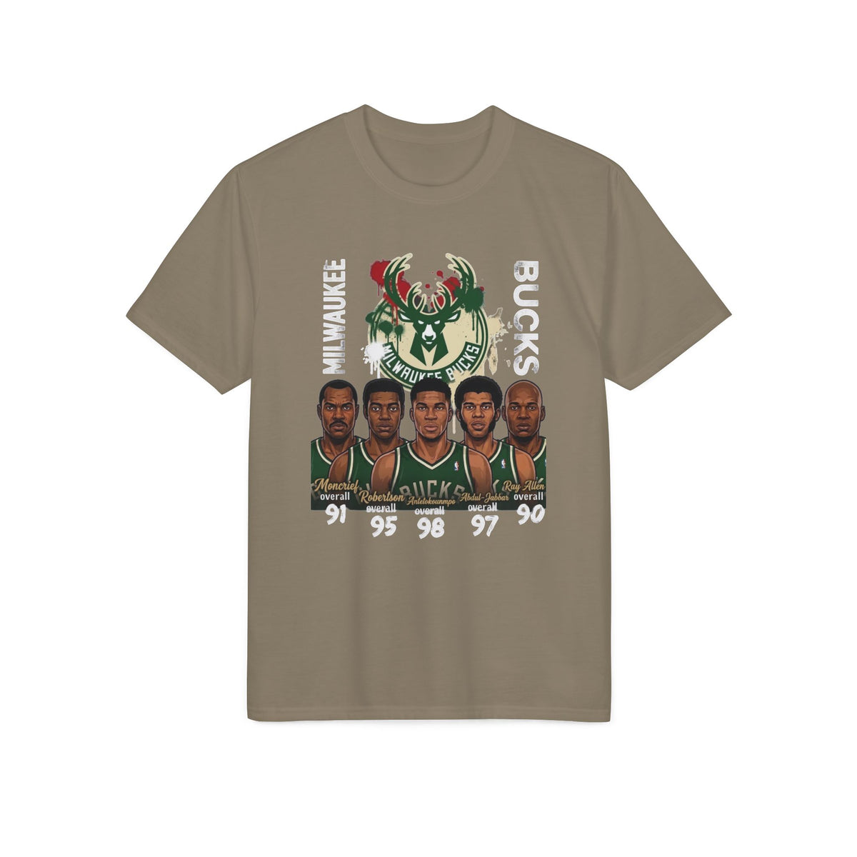 Milwaukee Bucks Vintage Players Graphic T-Shirt
