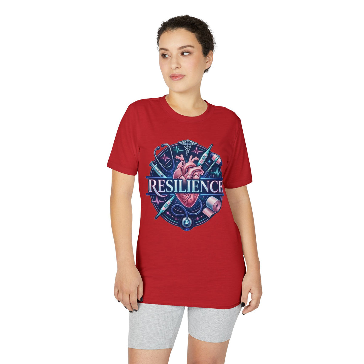 Resilience Heart Design T‑Shirt