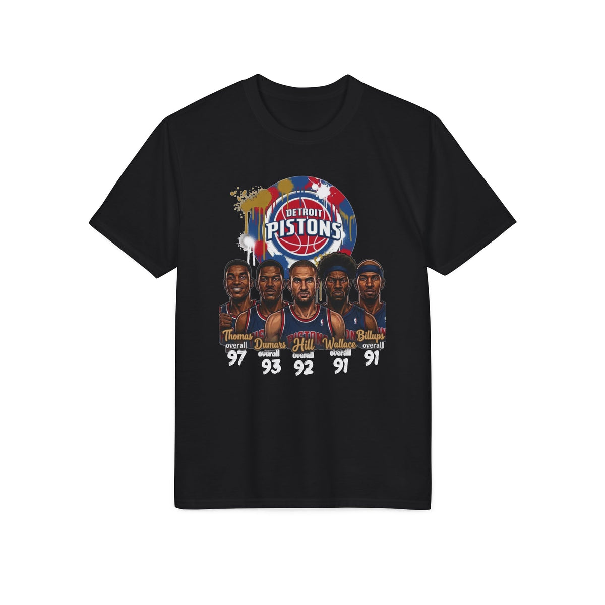 Detroit Pistons Legends T-Shirt — Retro Bad Boys Era Basketball Tee