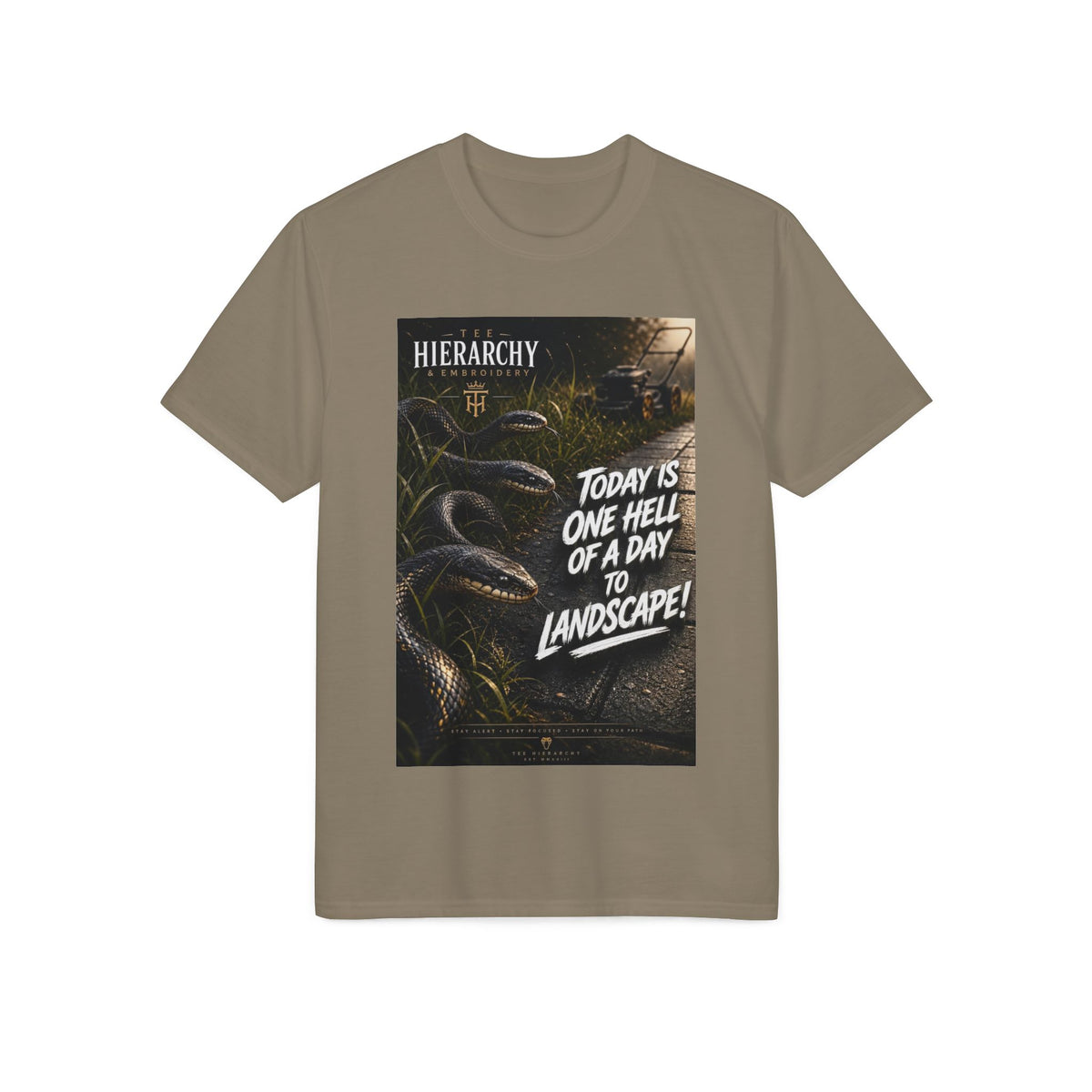 Landscape Crew Performance T‑Shirt — “Today Is One Hell of a Day to Landscape!”