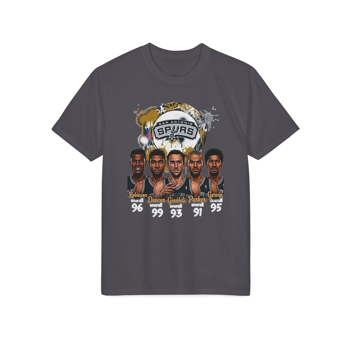 San Antonio Spurs Legends Portrait T-Shirt – Team Players Graphic Tee