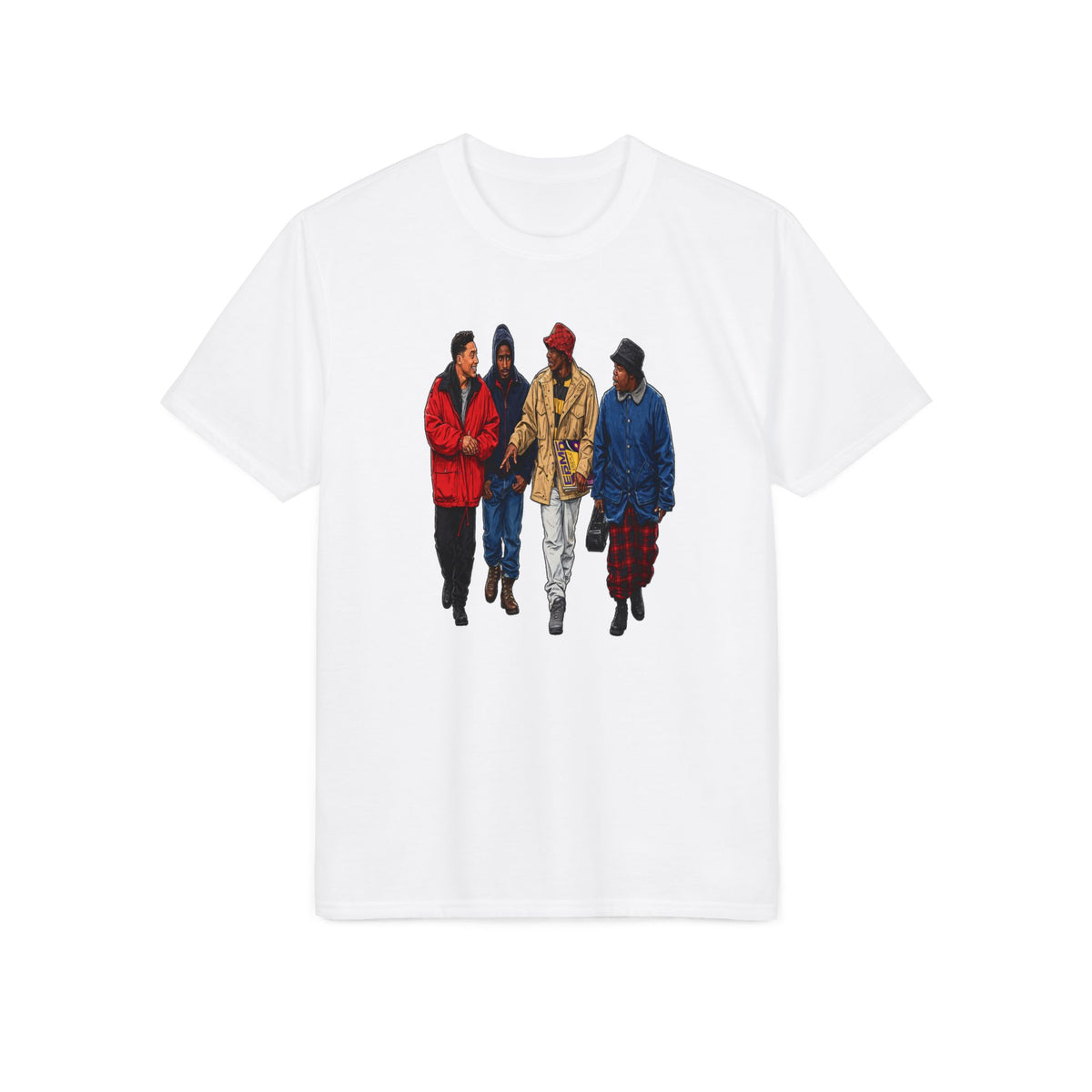 Group of Friends Streetwear T-Shirt — Cozy Urban Crew Graphic Tee
