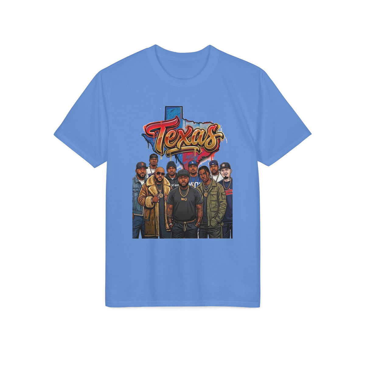 Texas Crew Illustration T-Shirt — Lone Star City Portrait Tee