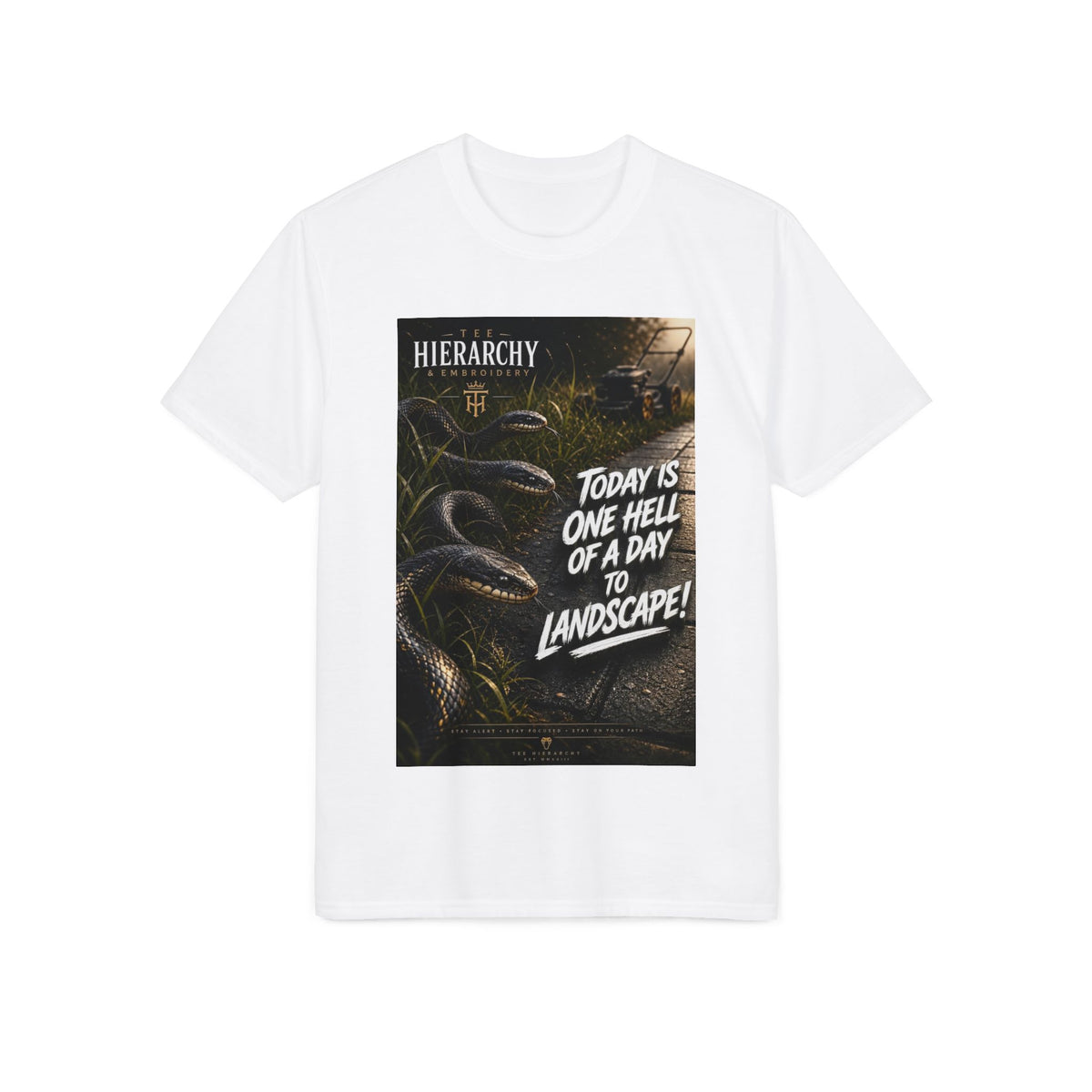 Landscape Crew Performance T‑Shirt — “Today Is One Hell of a Day to Landscape!”