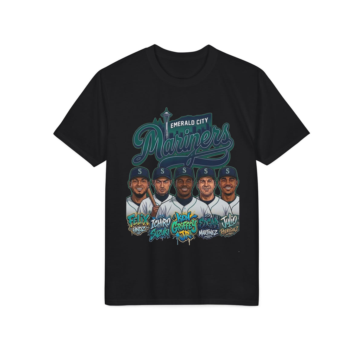 Caricature Team T-Shirt —baseball Fan Tee