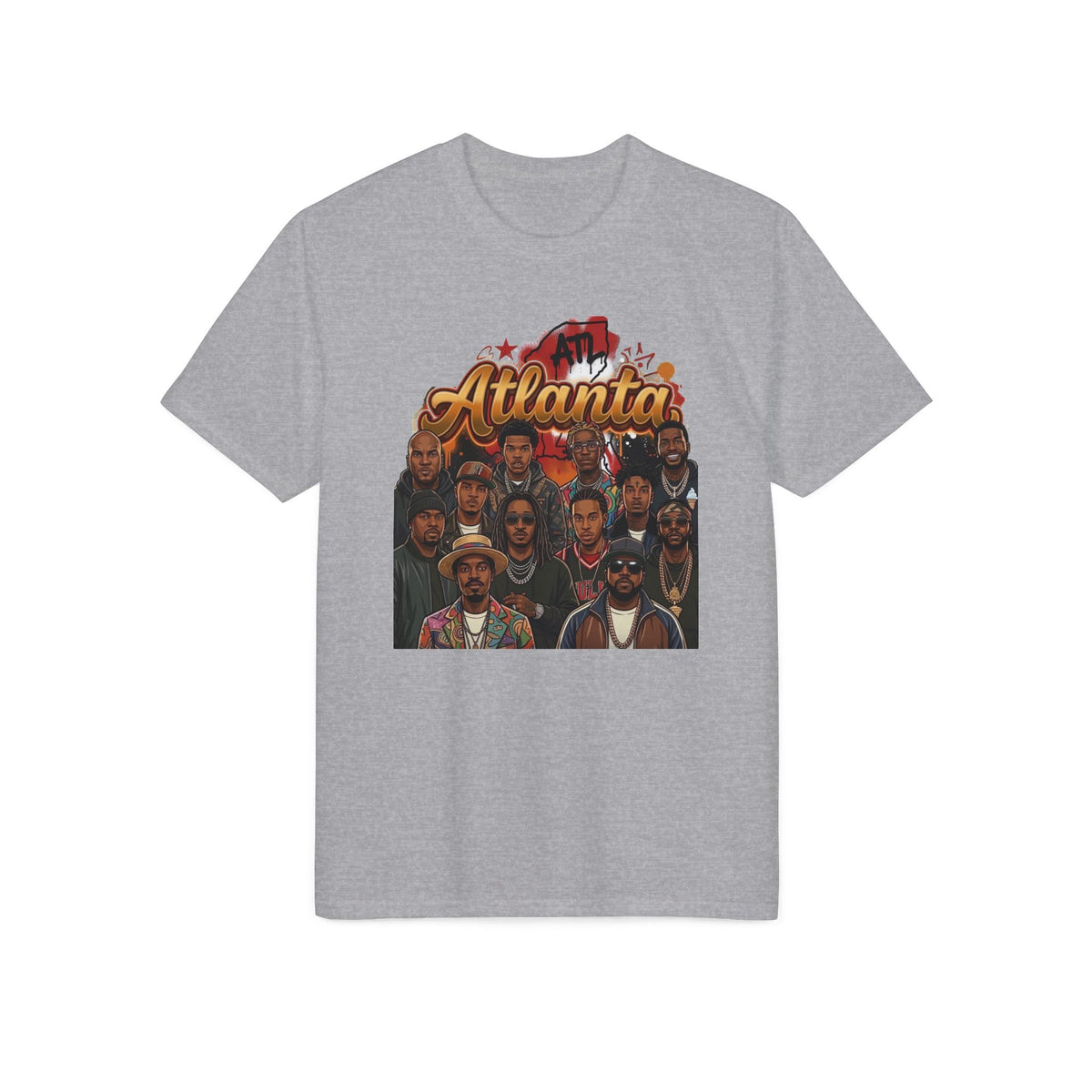 Atlanta Portrait T-Shirt — City Hip-Hop Crew Graphic Tee