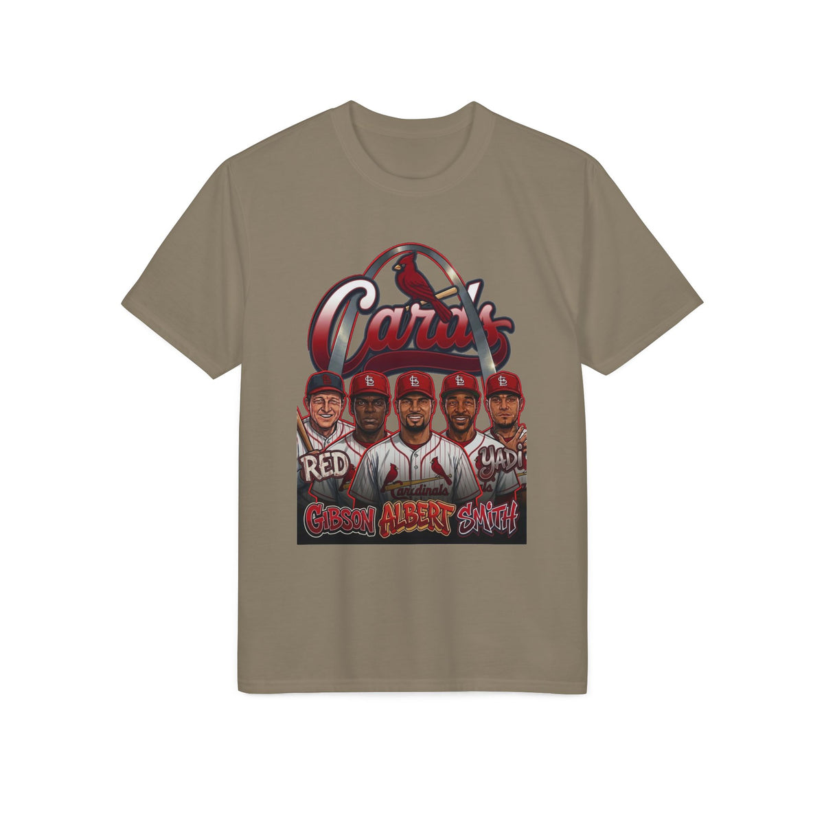 Cardinals Team Portrait Performance T-Shirt — Grand Avenue Squad Graphic