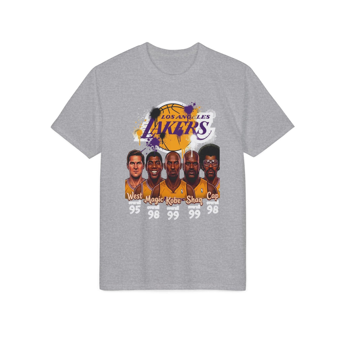 Los Angeles Lakers Legends T-Shirt — West, Magic, Kobe, Shaq, Kareem Squad