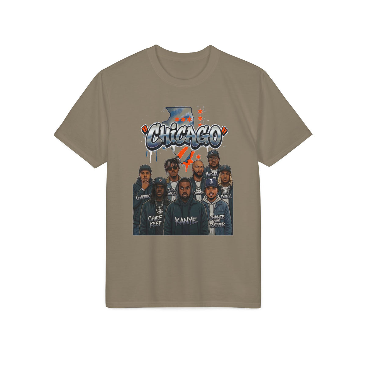 Chicago Crew Graphic T-Shirt — Retro Hip-Hop Portraits
