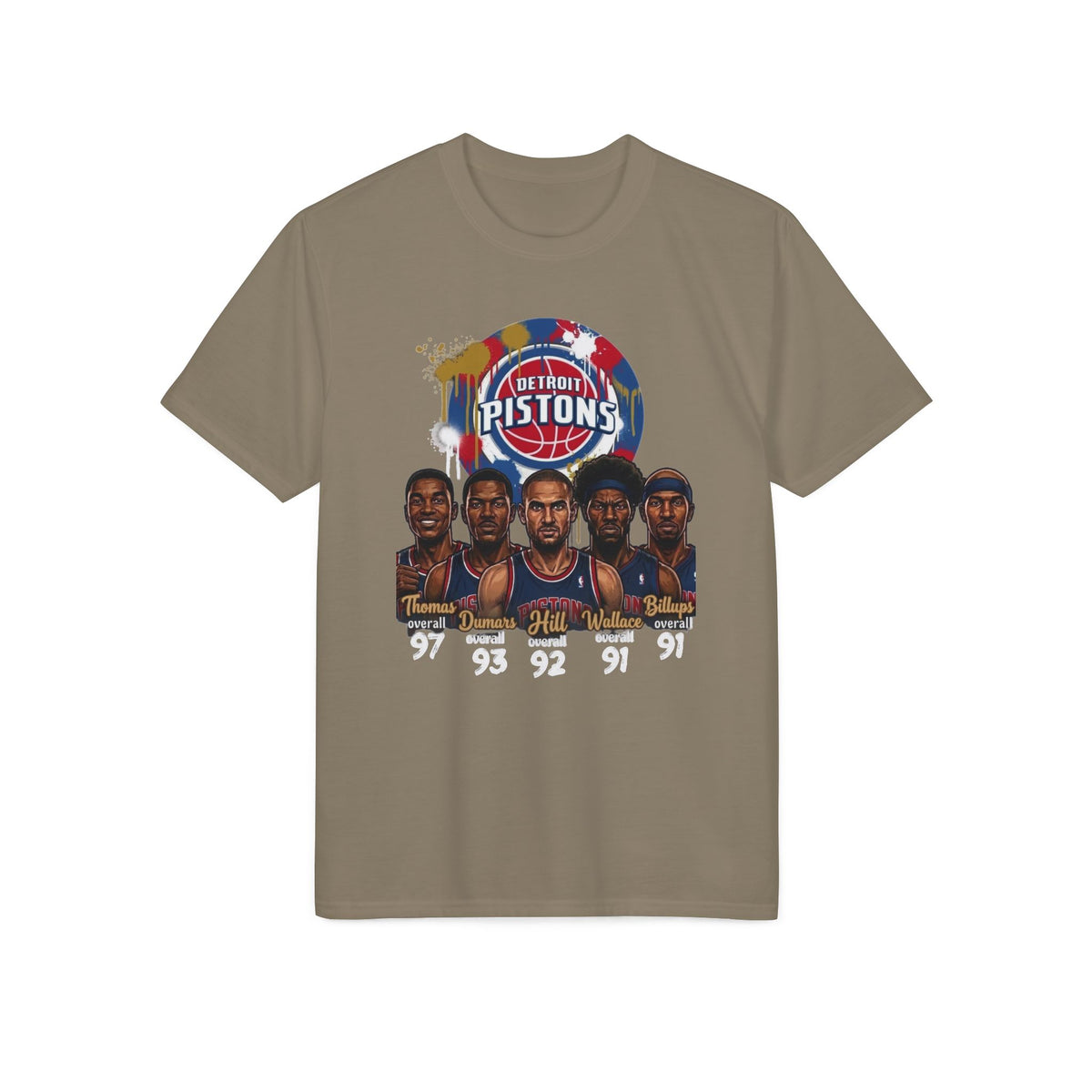 Detroit Pistons Legends T-Shirt — Retro Bad Boys Era Basketball Tee
