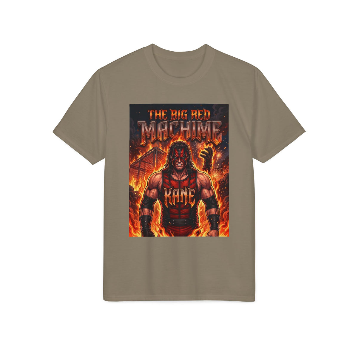 Red Machine" Wrestling Graphic T-Shirt