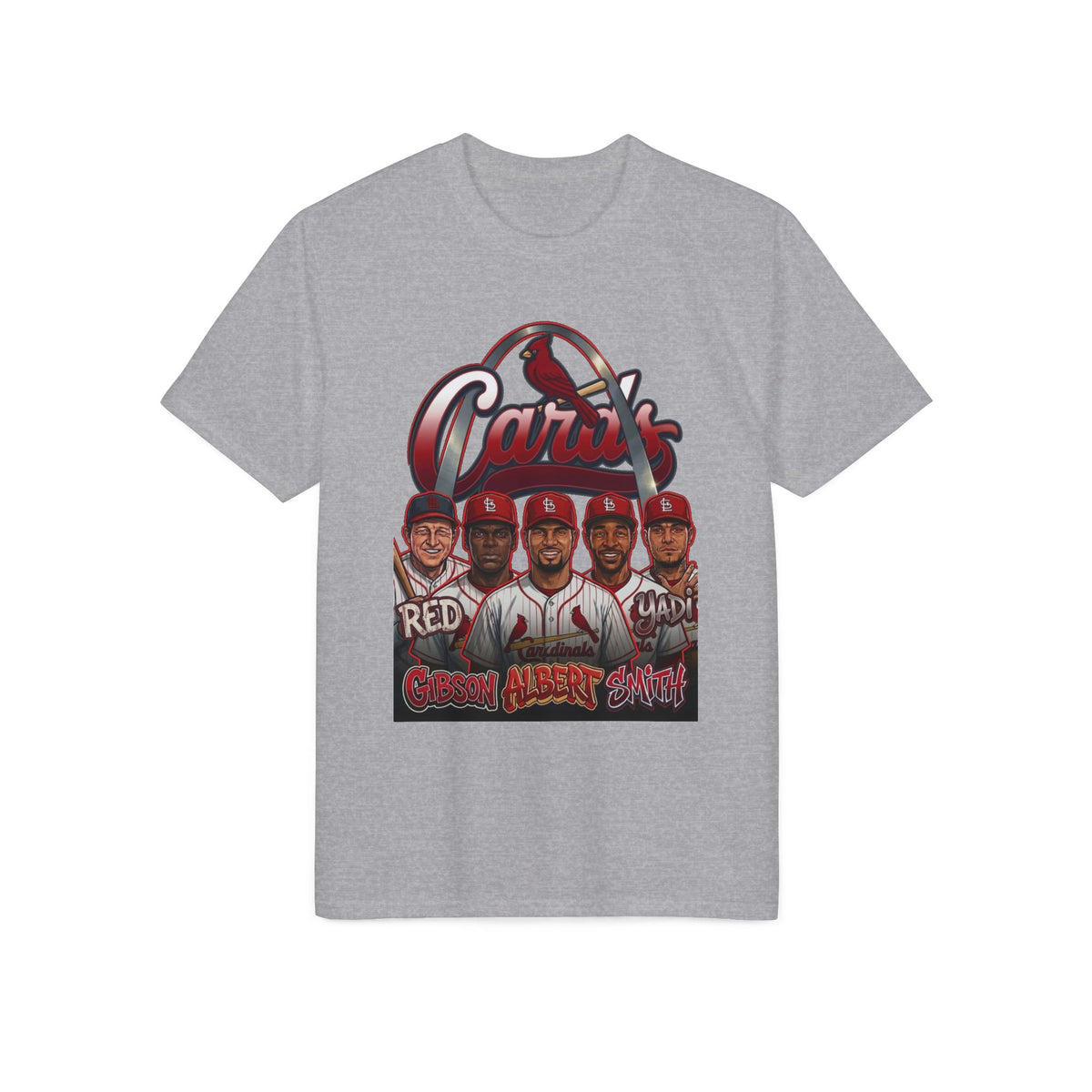 Cardinals Team Portrait Performance T-Shirt — Grand Avenue Squad Graphic