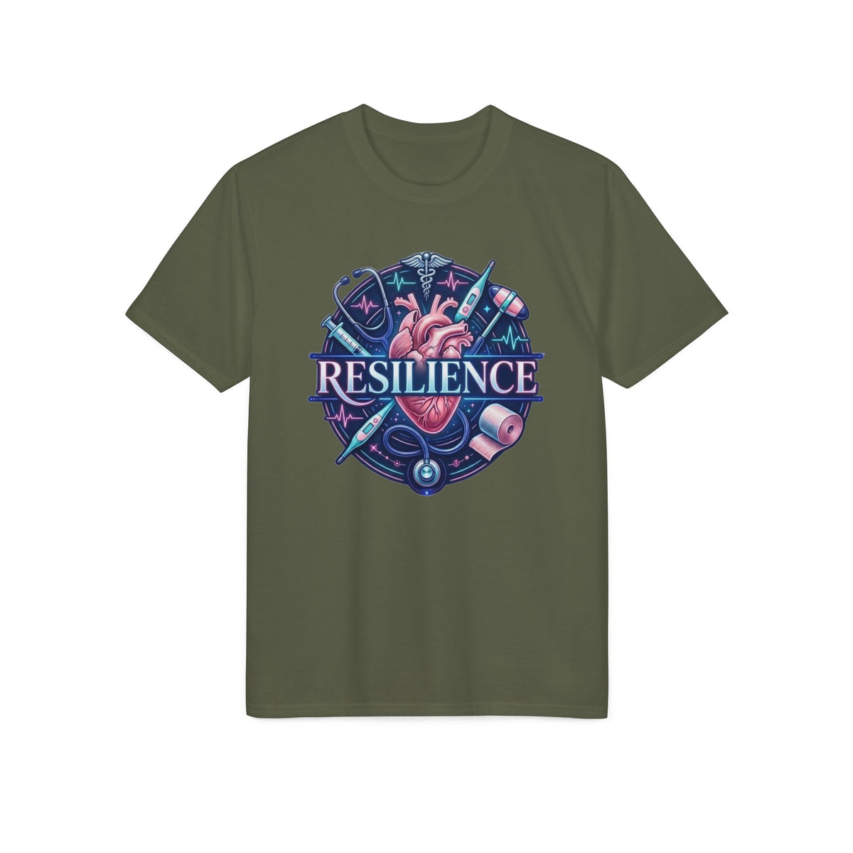 Resilience Heart Design T‑Shirt