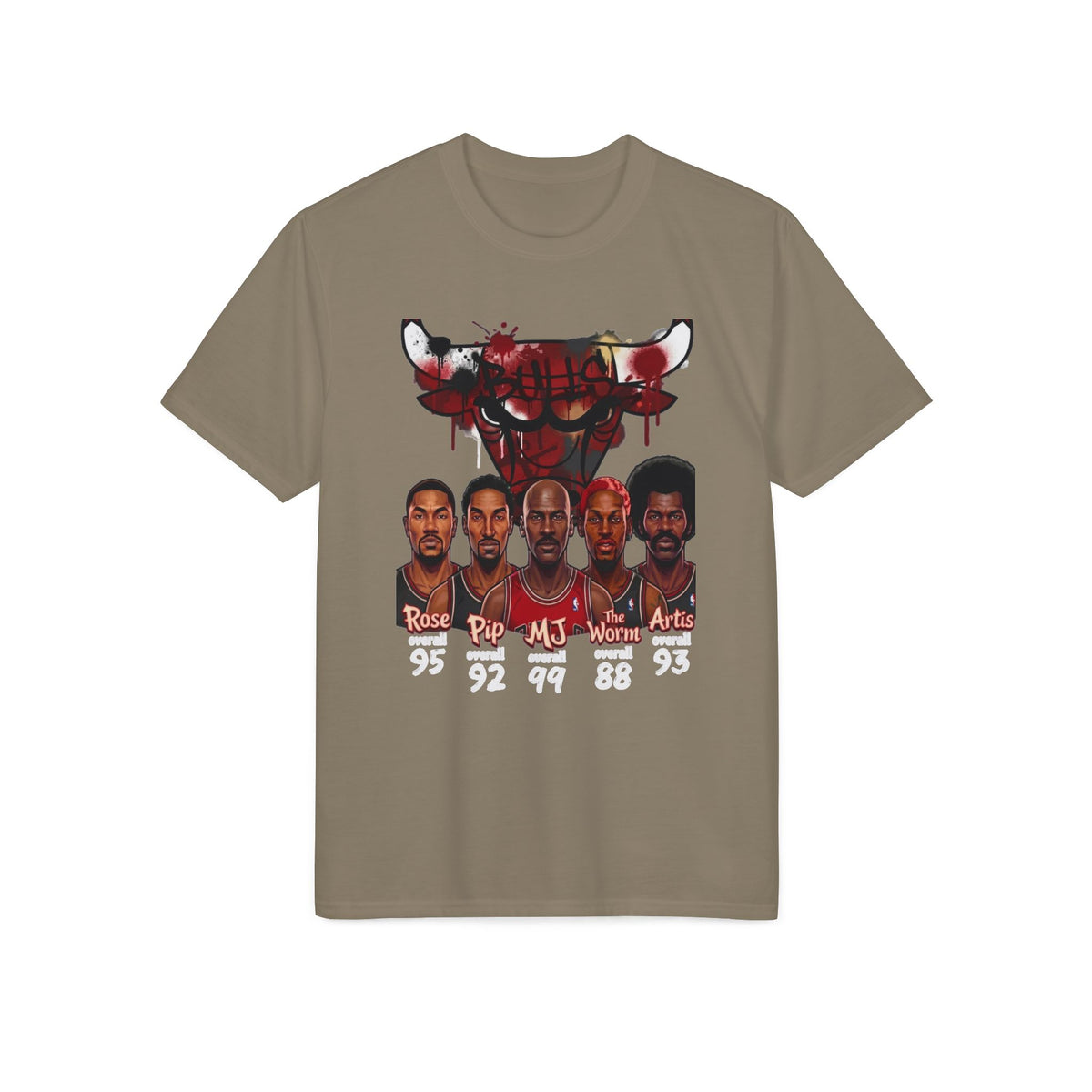 Chicago Bulls Legends T-Shirt — MJ, Pippen, Rodman, Artis & Wallace Graphic Tee