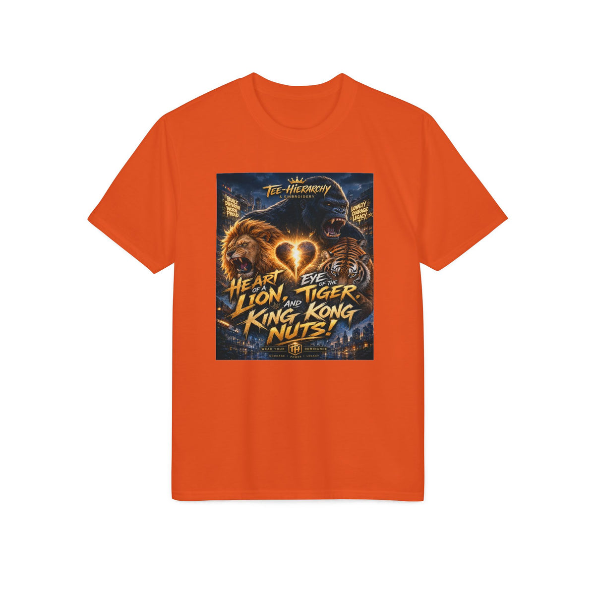 Lion Heart Vintage Band Tee - King, Tiger & Kong Graphic T-Shirt