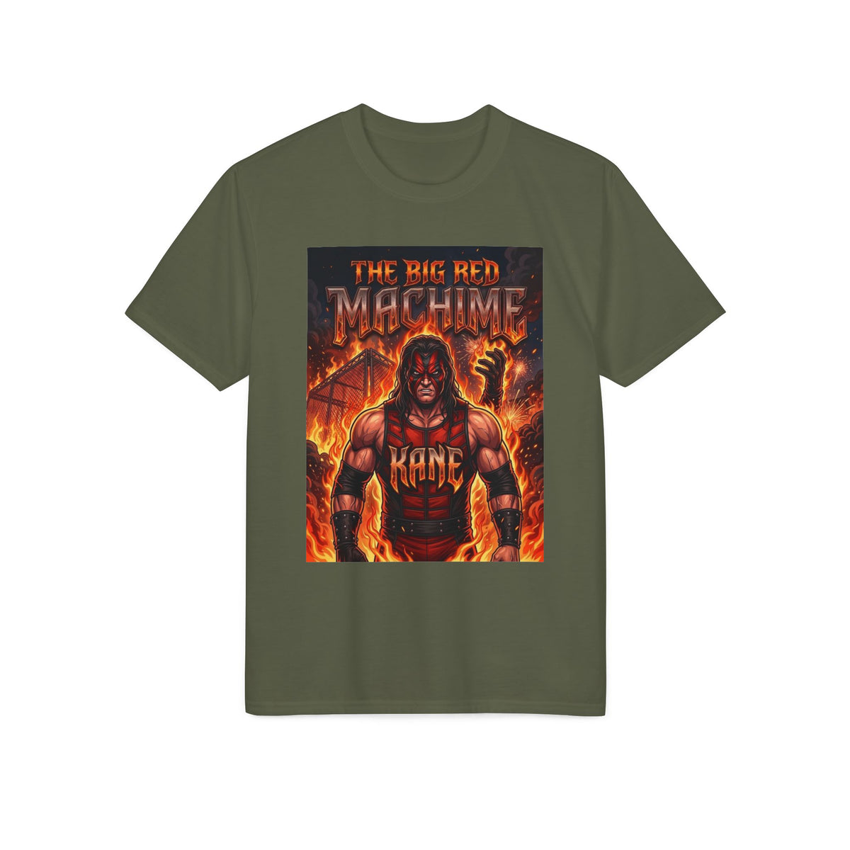 Red Machine" Wrestling Graphic T-Shirt