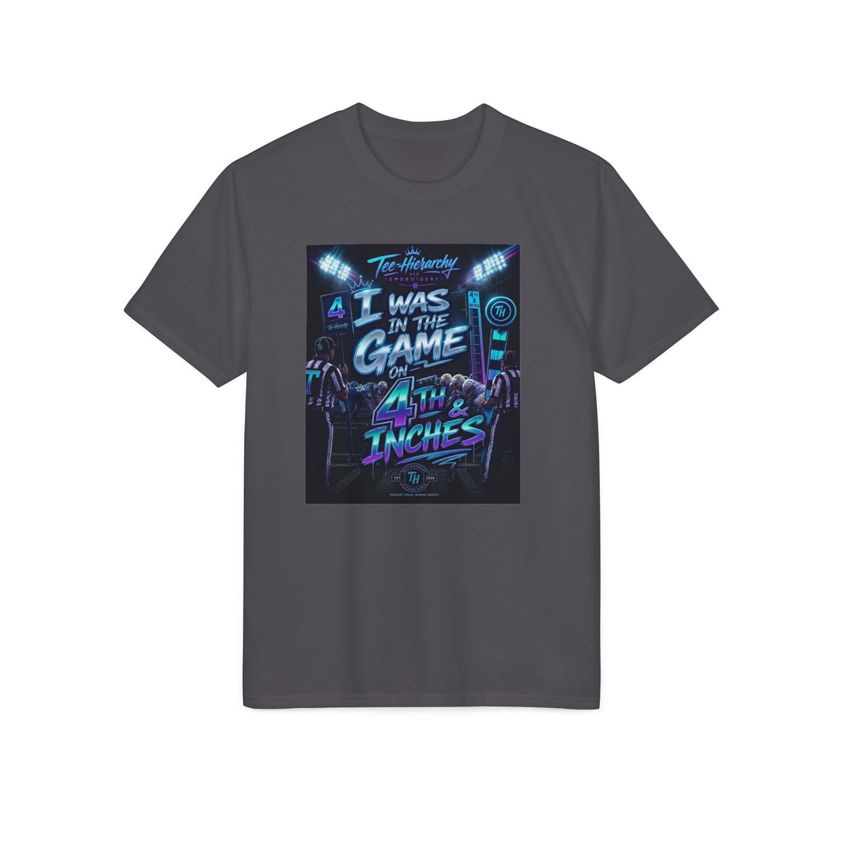 Gaming Retro Neon T-Shirt — "I Was In The Game Until The Inches" Graphic Tee