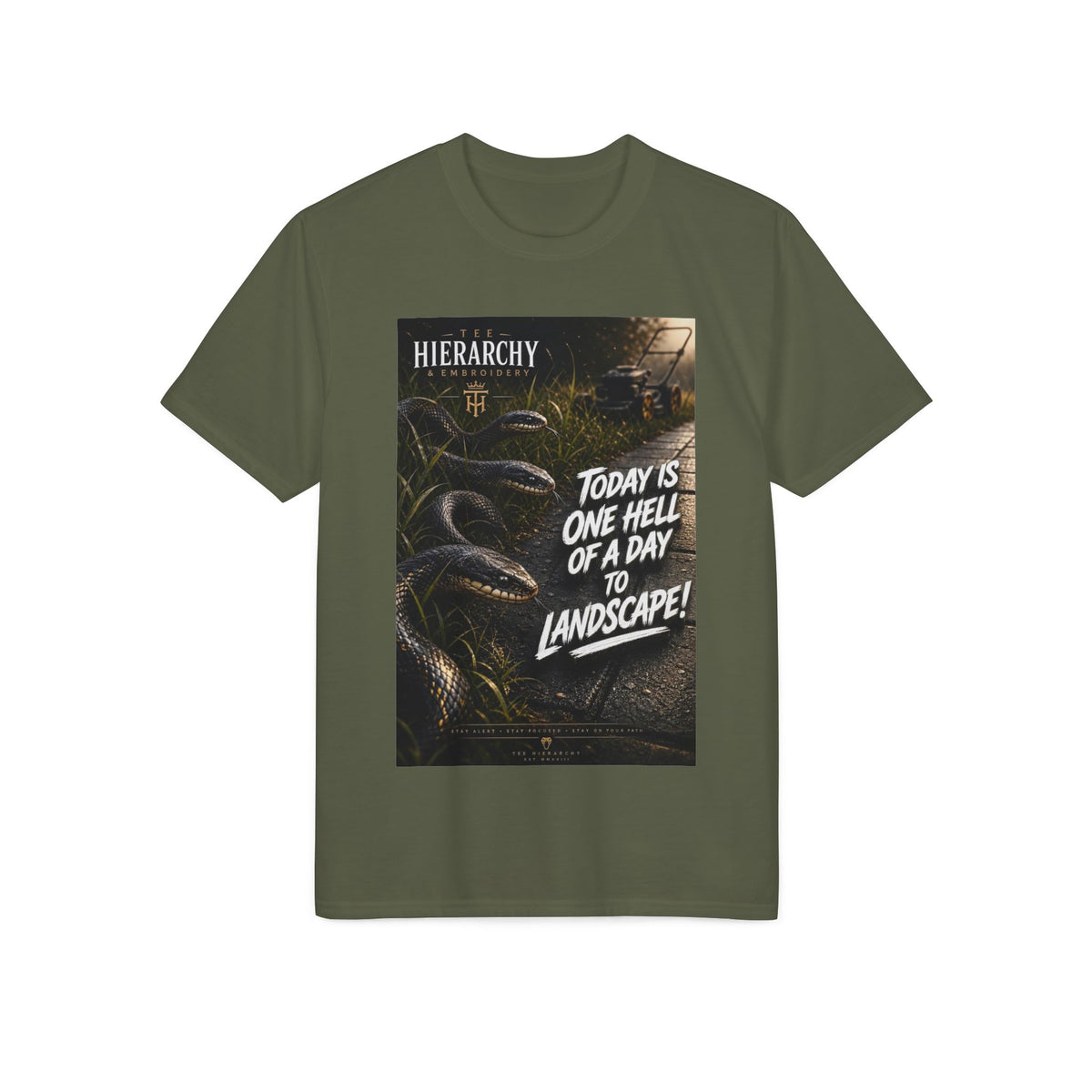 Landscape Crew Performance T‑Shirt — “Today Is One Hell of a Day to Landscape!”