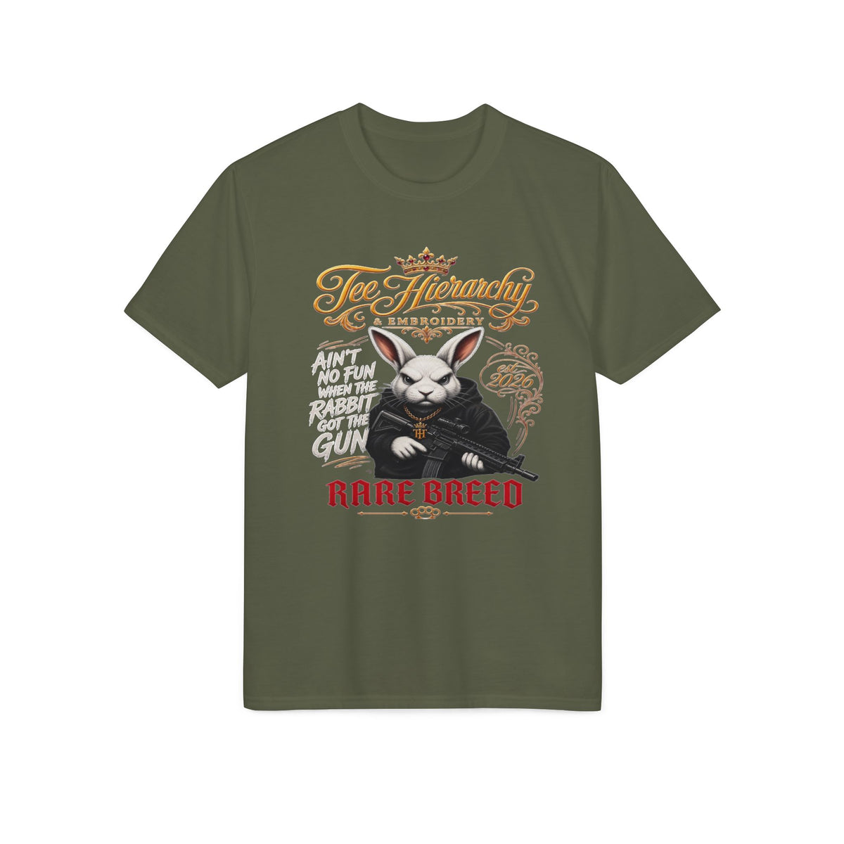 Rare Breed Rabbit Graphic T-Shirt — 'Tee Hierarchy' Streetwear Tee