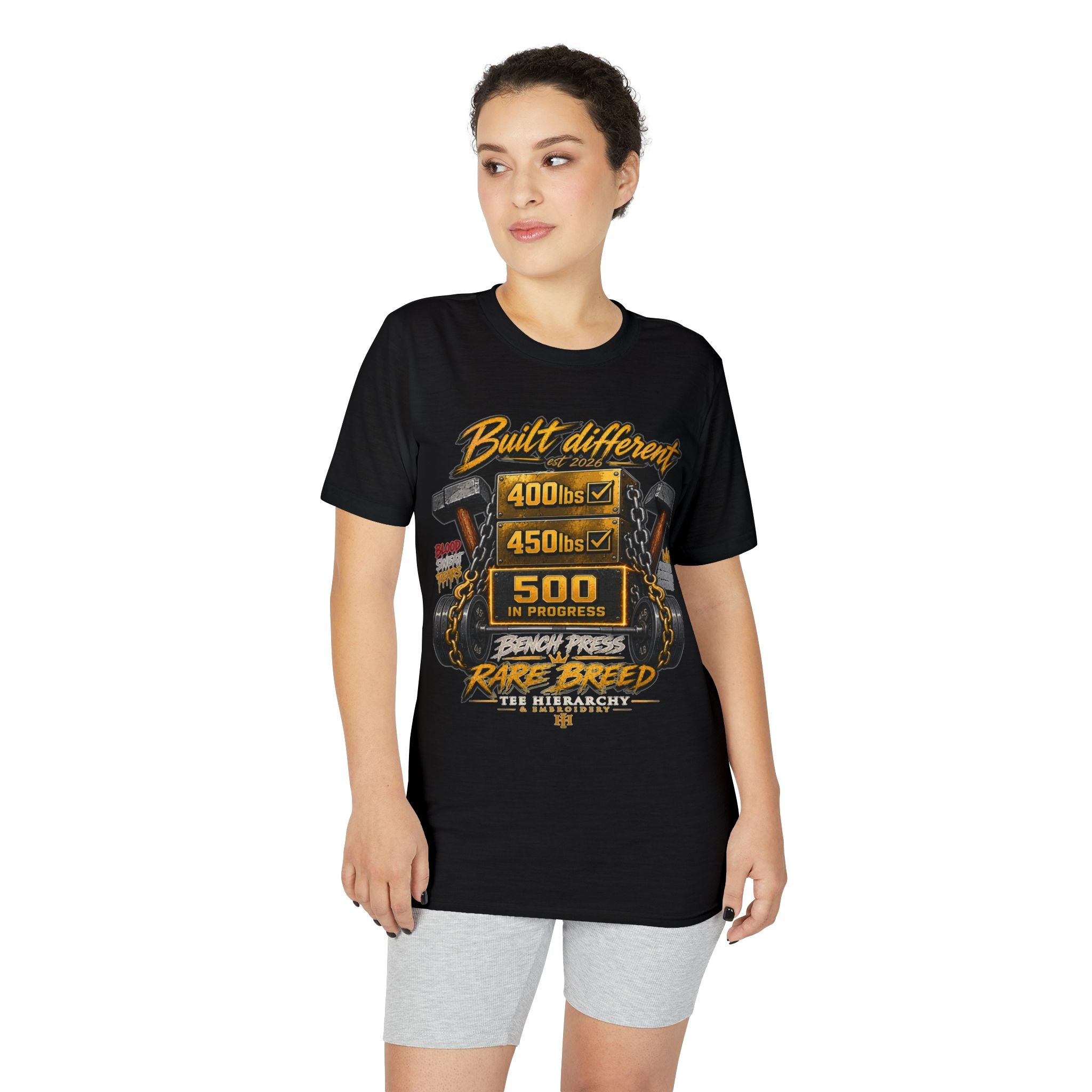 T-Shirt — Built Different 500HP Muscle Car Engine Graphic Tee