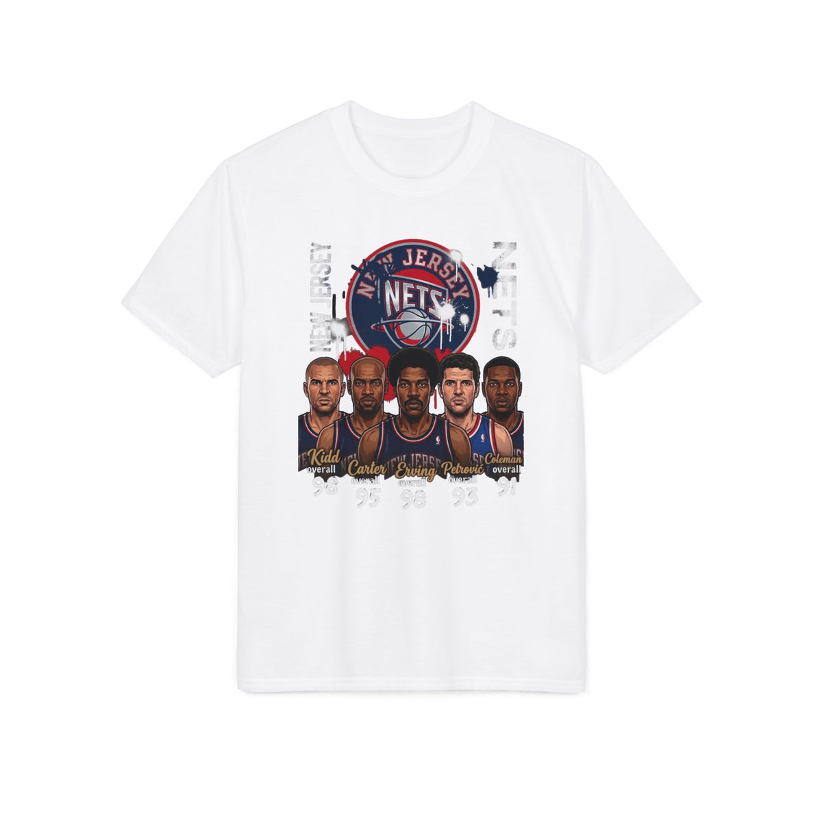 Brooklyn Nets Legends Team Portrait T-Shirt