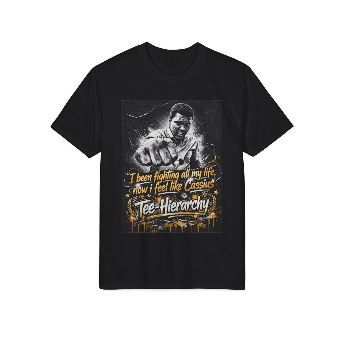 Muhammad Ali Tribute T-Shirt – "I Been Fighting All My Life, Now I Feel Like Cassius" Graphic Tee